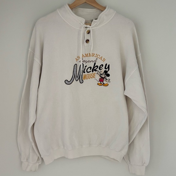 Mickey & Co made in USA 90s Y2K  Mickey Mouse embroidered Crewneck Sweater xL - Picture 1 of 7